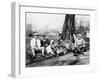 Golfers resting in the shade between holes Photograph - Washington, DC-Lantern Press-Framed Art Print