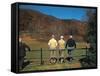 Golfers Waiting at 1st Tee to Play on the No. 1 White Sulfur Golf Course-Walker Evans-Framed Stretched Canvas