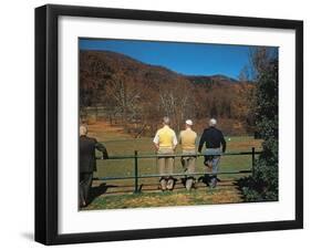 Golfers Waiting at 1st Tee to Play on the No. 1 White Sulfur Golf Course-Walker Evans-Framed Photographic Print