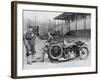 Golfers with a 1939 Ajs and Sidecar, (C1939)-null-Framed Photographic Print