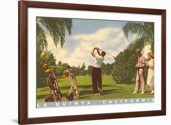 Golfing at La Quinta, California-null-Framed Art Print