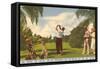 Golfing at La Quinta, California-null-Framed Stretched Canvas
