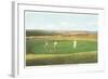 Golfing by the Sea, Nantucket, Massachusetts-null-Framed Art Print