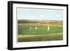 Golfing by the Sea, Nantucket, Massachusetts-null-Framed Art Print