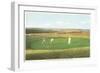 Golfing by the Sea, Nantucket, Massachusetts-null-Framed Art Print