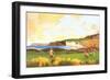 Golfing by the Sea-null-Framed Premium Giclee Print