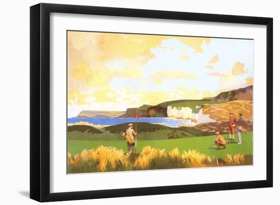 Golfing by the Sea-null-Framed Art Print