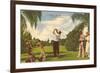 Golfing, Florida-null-Framed Premium Giclee Print