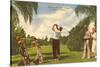 Golfing, Florida-null-Stretched Canvas