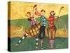 Golfing Girls-Jennifer Garant-Stretched Canvas