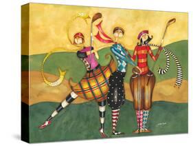 Golfing Girls-Jennifer Garant-Stretched Canvas