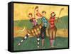 Golfing Girls-Jennifer Garant-Framed Stretched Canvas