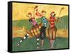 Golfing Girls-Jennifer Garant-Framed Stretched Canvas