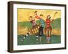 Golfing Girls-Jennifer Garant-Framed Premium Giclee Print