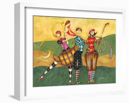 Golfing Girls-Jennifer Garant-Framed Premium Giclee Print