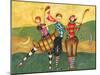 Golfing Girls-Jennifer Garant-Mounted Premium Giclee Print