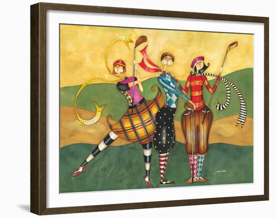 Golfing Girls-Jennifer Garant-Framed Giclee Print