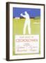 Golfing in Czechoslovakia-null-Framed Art Print