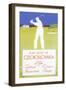 Golfing in Czechoslovakia-null-Framed Art Print