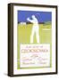Golfing in Czechoslovakia-null-Framed Premium Giclee Print
