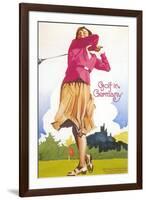 Golfing in Germany-null-Framed Art Print