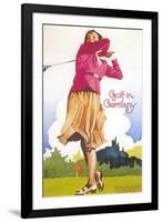 Golfing in Germany-null-Framed Art Print