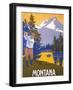 Golfing in Montana-null-Framed Art Print