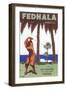 Golfing in Morocco-null-Framed Premium Giclee Print