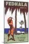 Golfing in Morocco-null-Mounted Premium Giclee Print