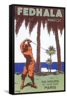 Golfing in Morocco-null-Framed Stretched Canvas