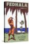 Golfing in Morocco-null-Stretched Canvas