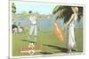 Golfing in Orlando, Florida-null-Mounted Premium Giclee Print