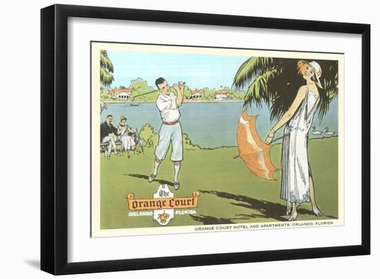 Golfing in Orlando, Florida-null-Framed Art Print