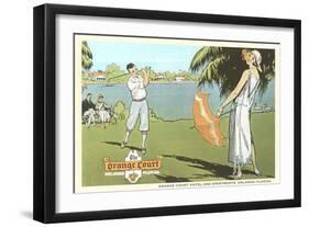 Golfing in Orlando, Florida-null-Framed Art Print