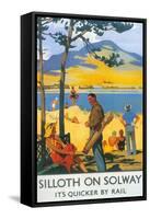 Golfing in Silloth on Solway-null-Framed Stretched Canvas