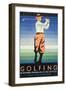 Golfing - in Southern England and the Continent, Poster Advertisement-null-Framed Giclee Print