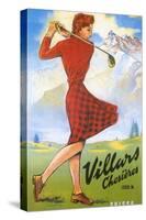 Golfing in Switzerland-null-Stretched Canvas