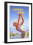 Golfing in Switzerland-Found Image Press-Framed Giclee Print