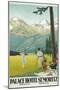 Golfing in the Swiss Alps-Found Image Press-Mounted Giclee Print