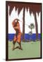 Golfing in the Tropics-null-Framed Art Print