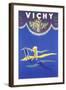 Golfing in Vichy France-null-Framed Art Print
