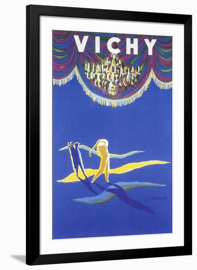 Golfing in Vichy France-null-Framed Art Print