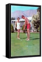 Golfing in Your Bathing Suit, Retro-null-Framed Stretched Canvas