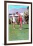 Golfing in Your Bathing Suit, Retro-null-Framed Art Print