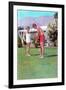 Golfing in Your Bathing Suit, Retro-null-Framed Art Print