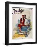 Golfing: Magazine Cover-null-Framed Premium Giclee Print