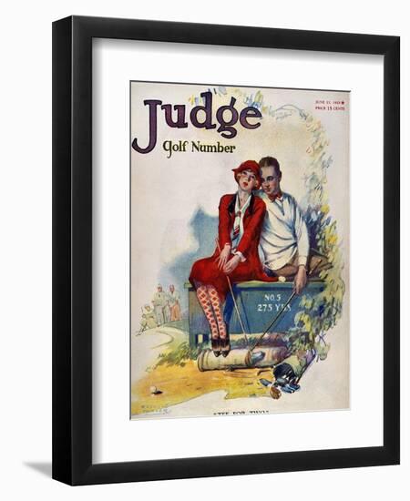 Golfing: Magazine Cover-null-Framed Premium Giclee Print