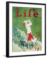 Golfing: Magazine Cover-Garrett Price-Framed Giclee Print