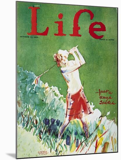 Golfing: Magazine Cover-Garrett Price-Mounted Giclee Print