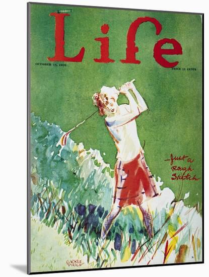 Golfing: Magazine Cover-Garrett Price-Mounted Giclee Print